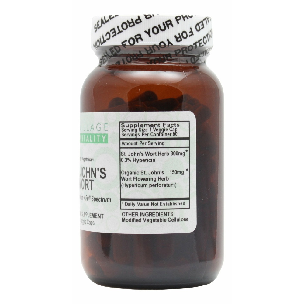 Village Vitality St. John's Wort - 90 Capsules Supplement Facts