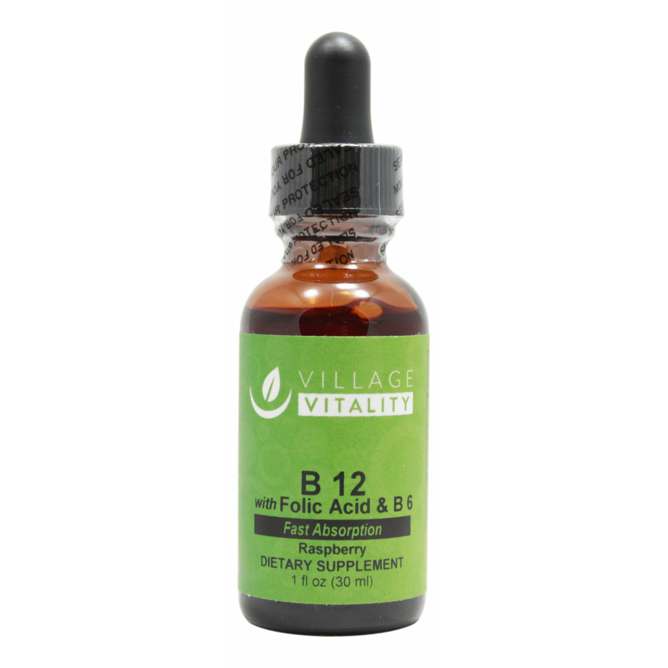 B12 Folic Acid B6 Raspberry Flavor Liquid
