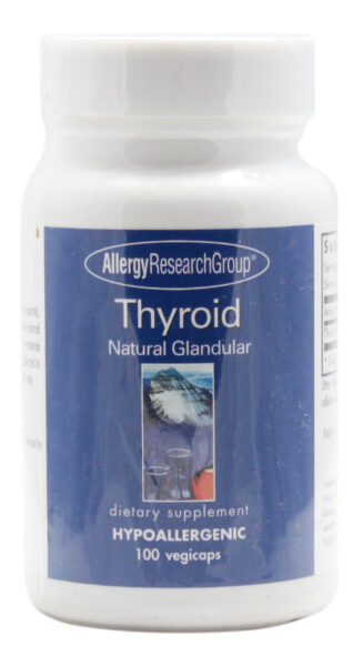 Thyroid Glandular - 100 Capsules - Front