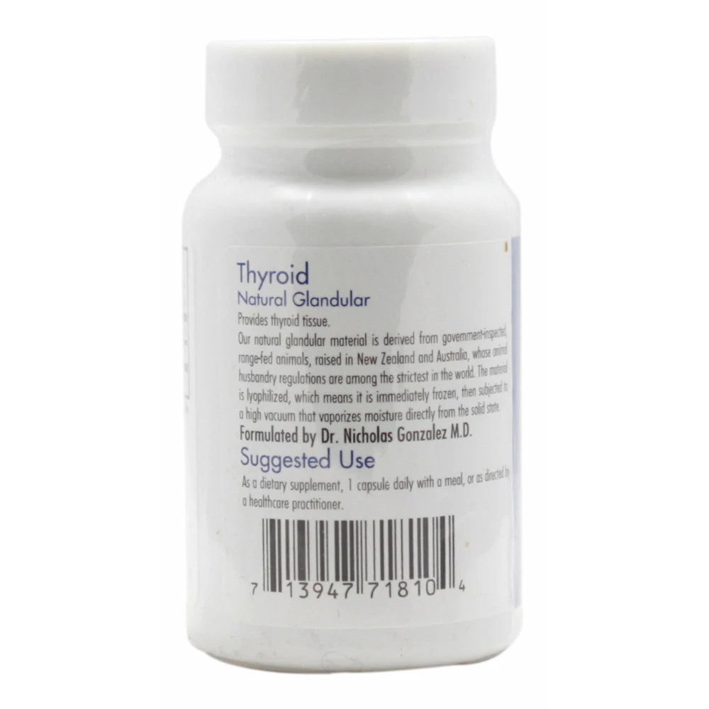 Thyroid Glandular - 100 Capsules - Info