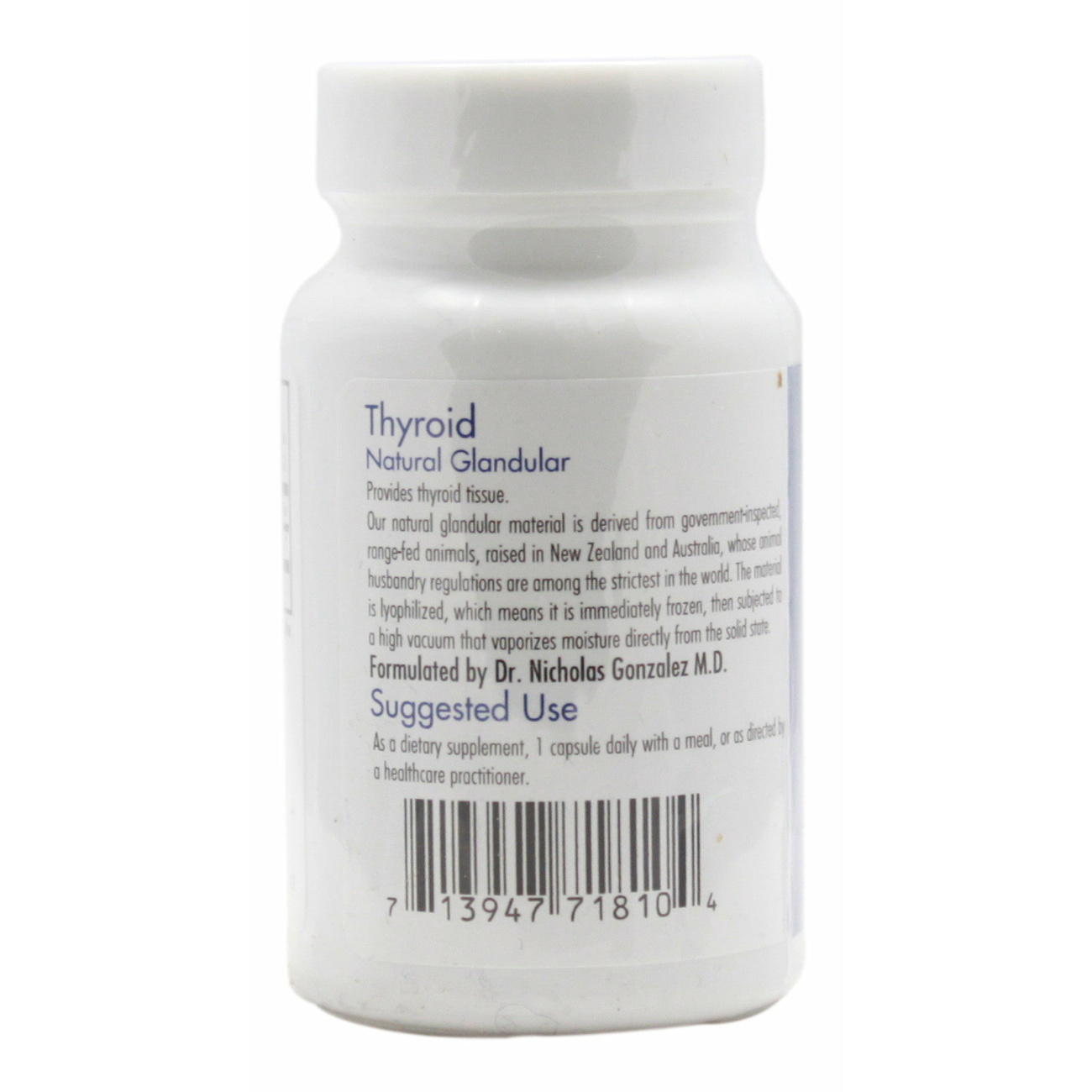 Thyroid Glandular - 100 Capsules - Info