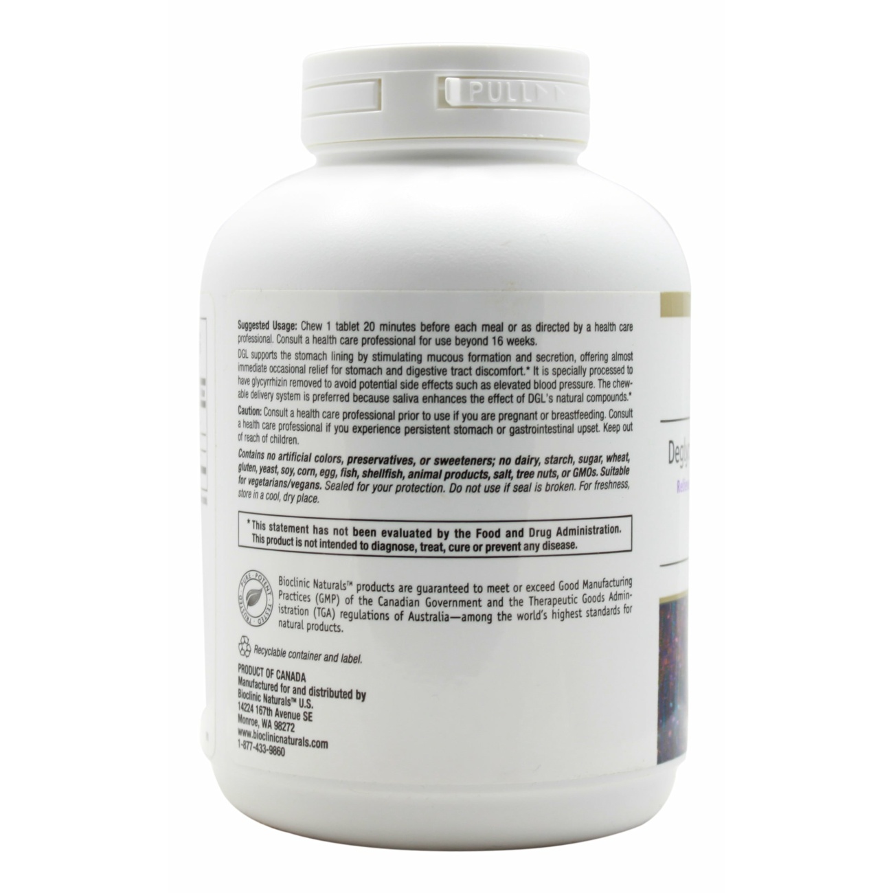 DGL 400 mg - 180 Chewable Tablets Info