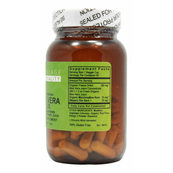 Aloe Vera Plus - 60 Capsules - Supplement Facts