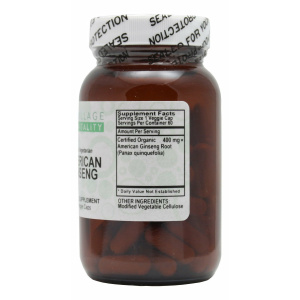 American Ginseng - 60 Capsules - Supplement Facts