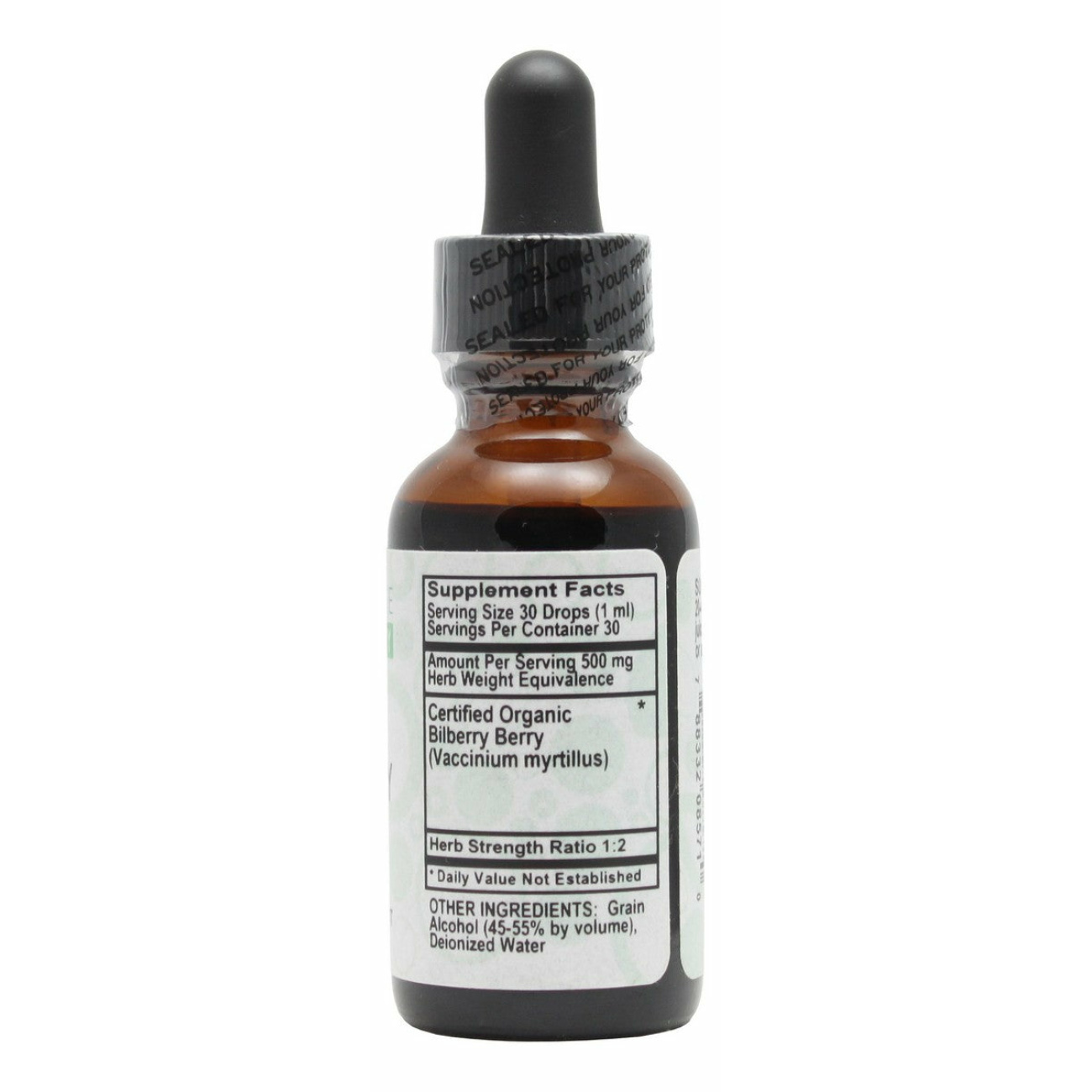 Bilberry- 1 oz Liquid- Supplement Facts