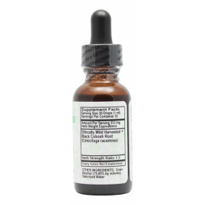 Black Cohosh- 1 oz- Supplement Facts