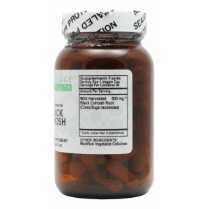 Black Cohosh- 90 Capsules- Supplement Facts