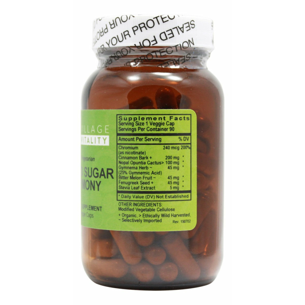 Blood Sugar Harmony- 90 Capsules- Supplement Facts