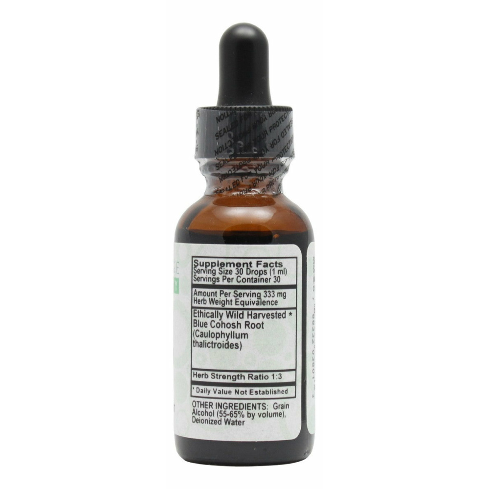Blue Cohosh- 1 oz Liquid- Supplement Facts