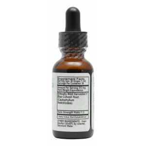 Blue Cohosh- 1 oz Liquid- Supplement Facts
