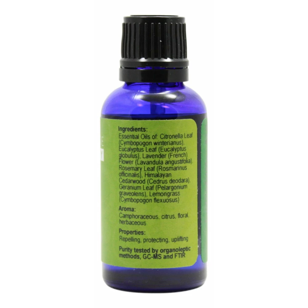 Bug Shield Essential Oil- 1 oz- Supplement Facts