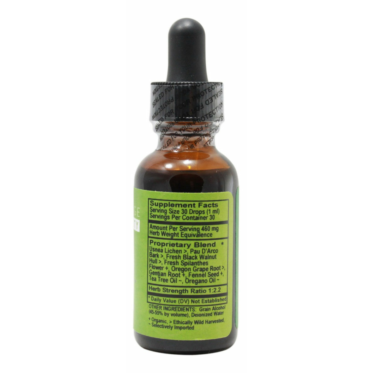 Candida Rescue - 1 oz Liquid - Supplement Facts