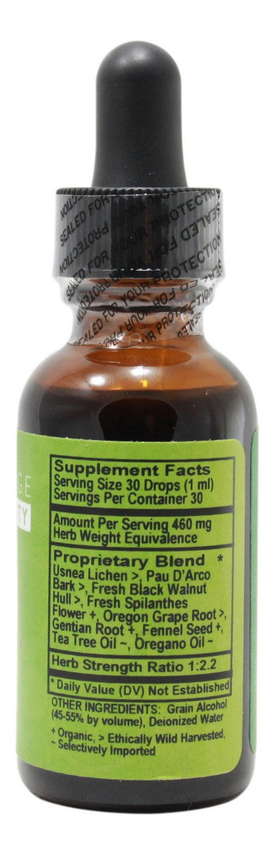 Candida Rescue - 1 oz Liquid - Supplement Facts