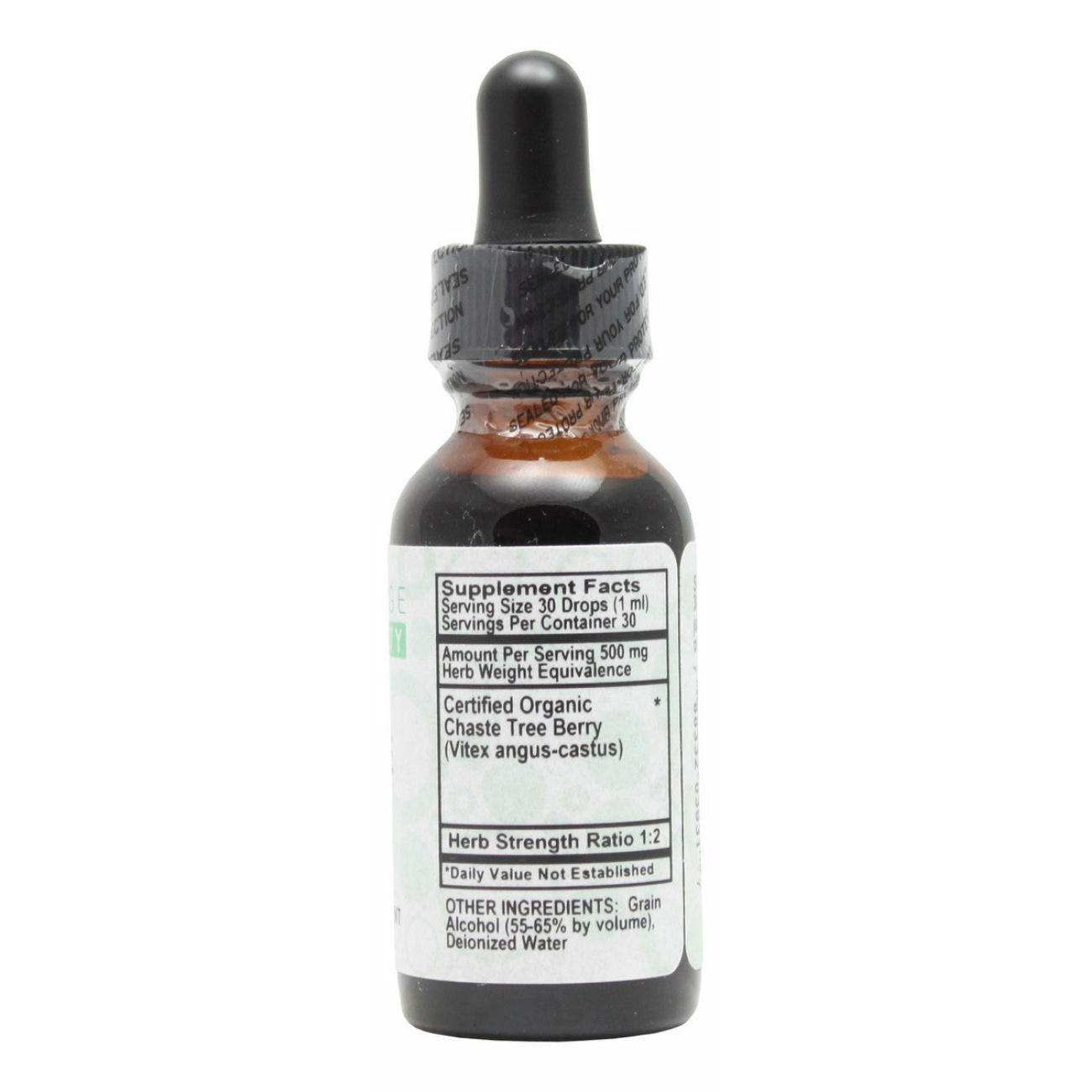 Chaste Tree Berry - 1 oz Liquid - Supplement Facts