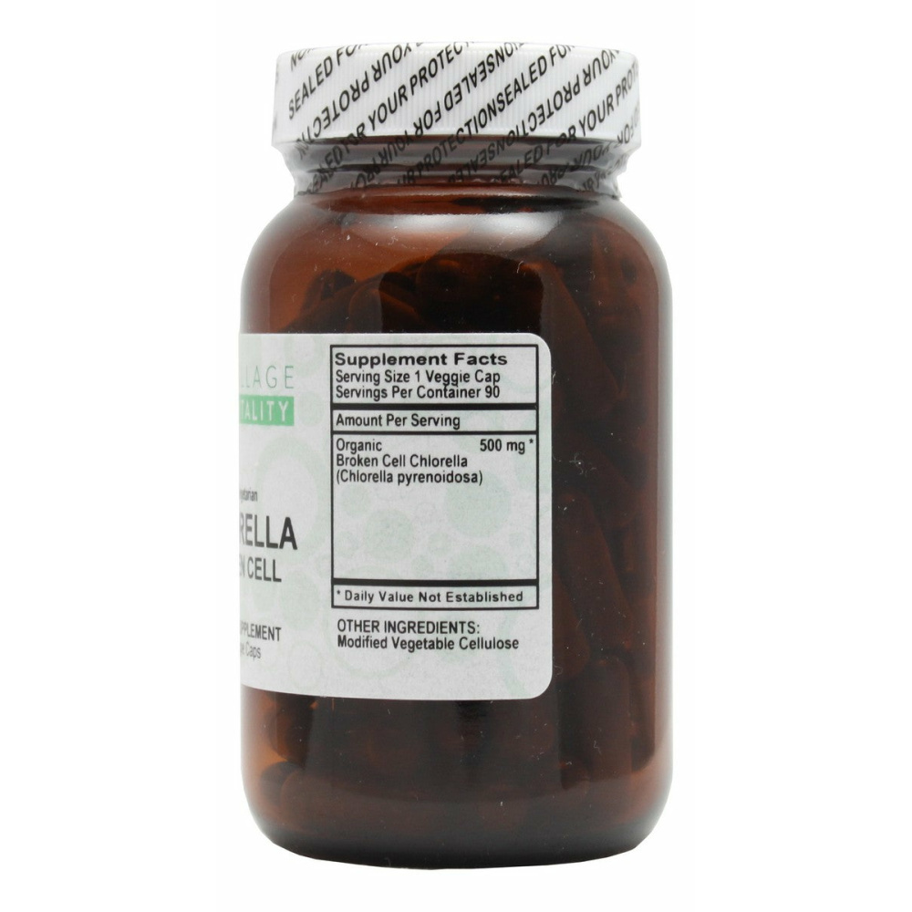 Chlorella (Broken Cell) - 90 Capsules - Supplement Facts