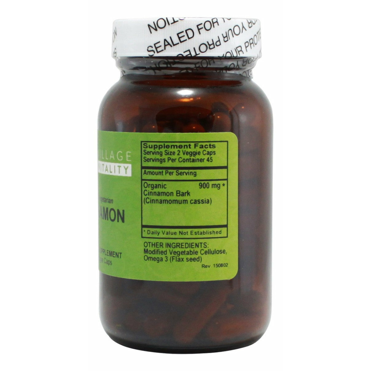 Cinammon - 90 Capsules - Supplement Facts