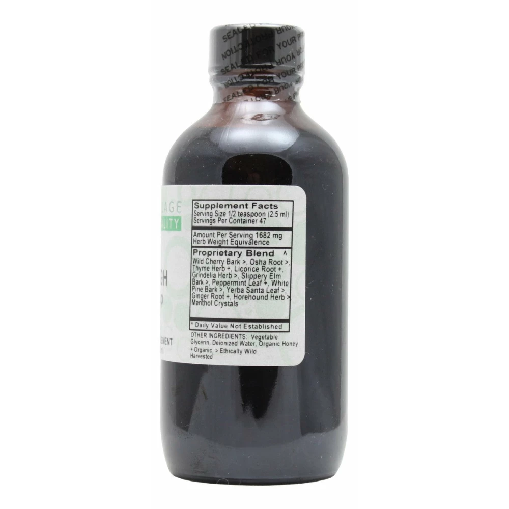 Cough Syrup - 4 oz Liquid - Supplement Facts