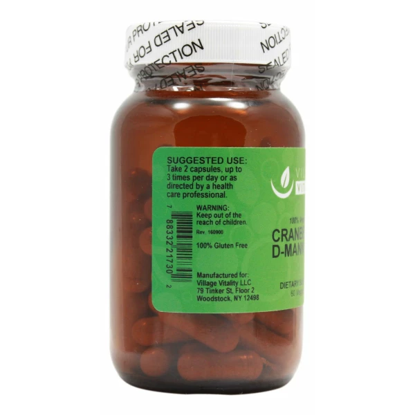 Cranberry + D-Mannose - 60 Capsules - Information
