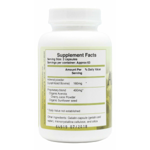 Adrenaplex - 125 Capsules - Supplement Facts