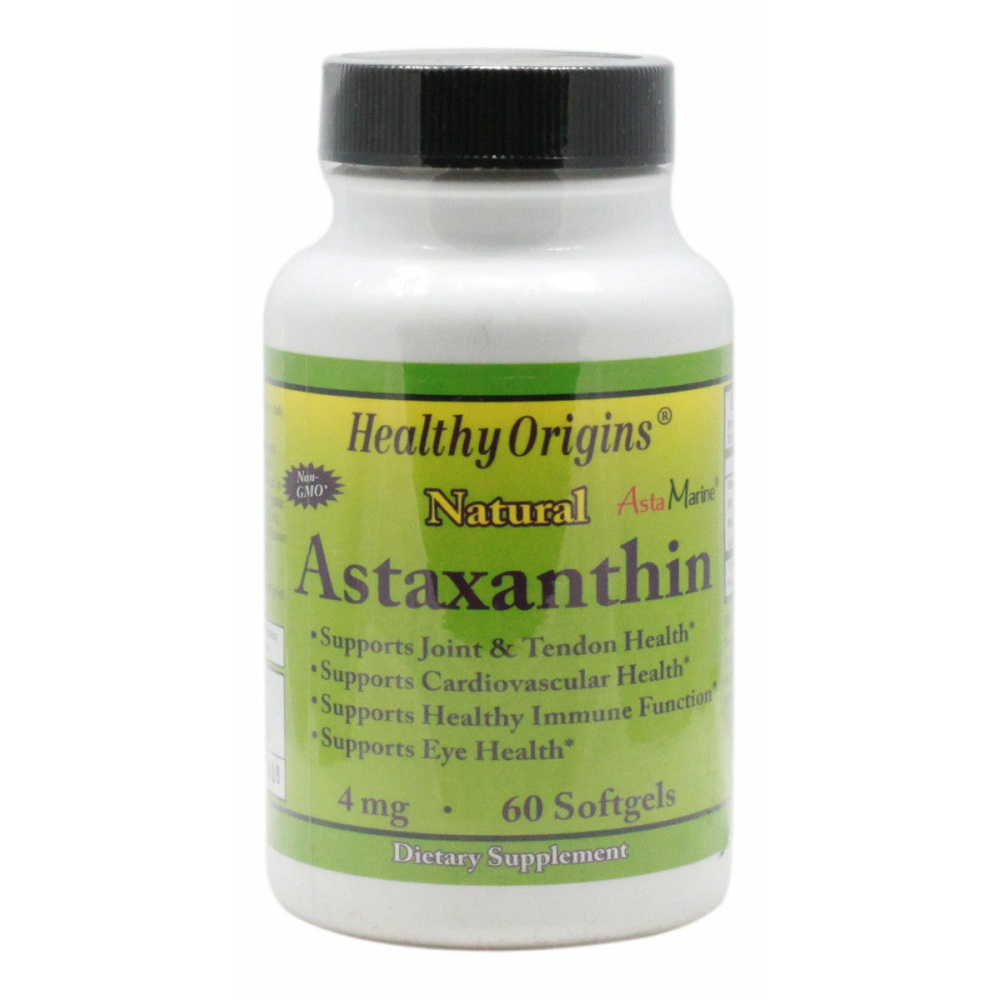 Astaxanthin 4 mg - 60 Softgels - Front