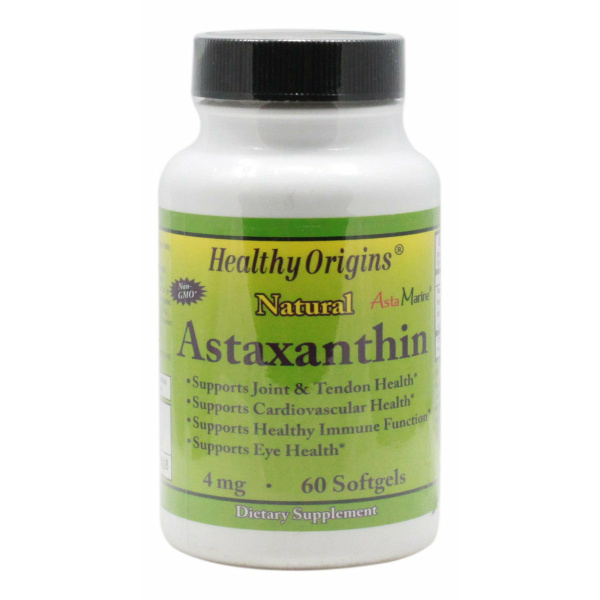 Astaxanthin 4 mg - 60 Softgels - Front