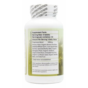 B Food Complex - 250 Tablets - Supplement Facts