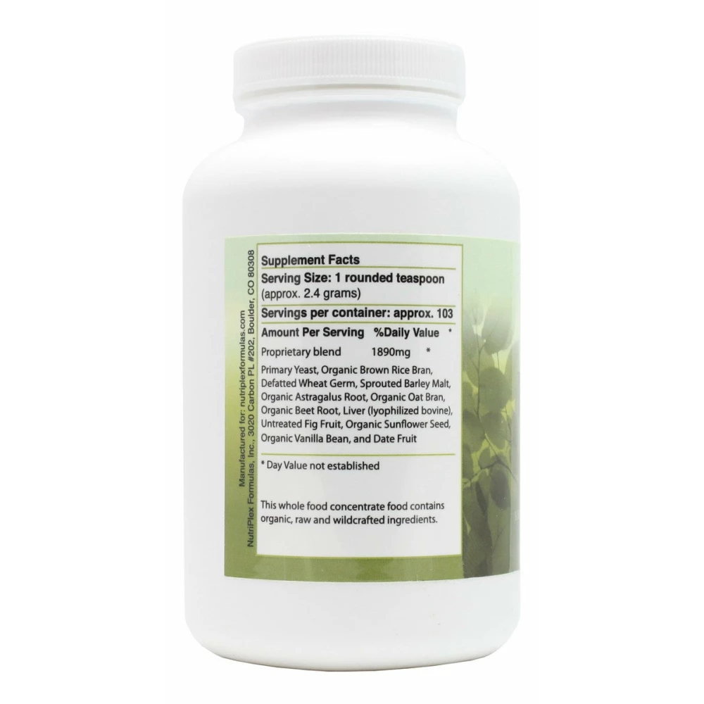 B Food Complex - 8 oz Powder - Supplement Facts