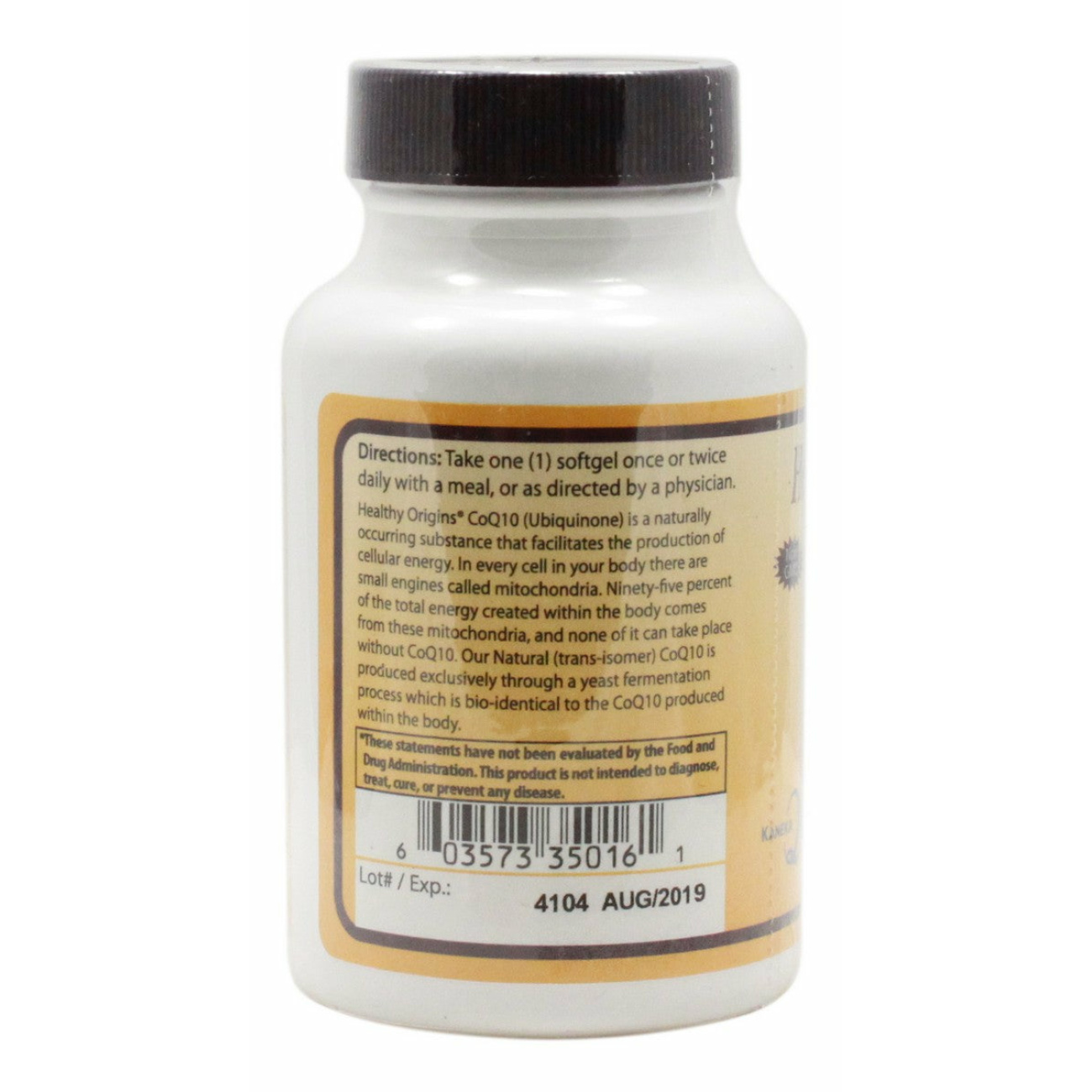 CoQ10 100 mg - 60 Softgels - Information