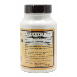 CoQ10 100 mg - 60 Softgels - Supplement Facts