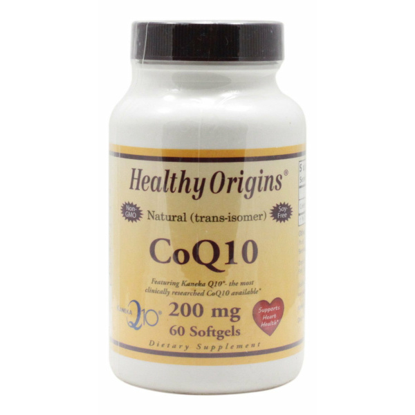 CoQ10 200 mg - 60 Softgels - Front