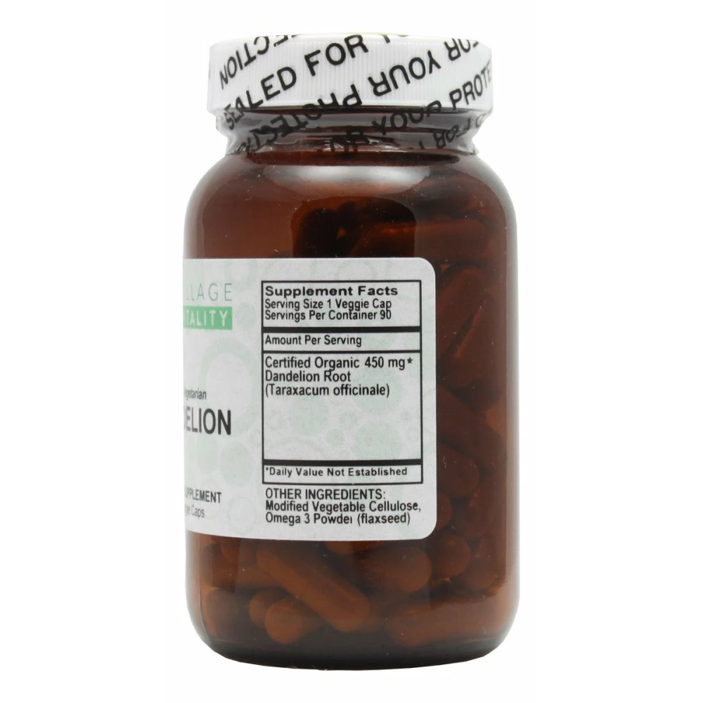 Dandelion - 90 Capsules - Supplement Facts