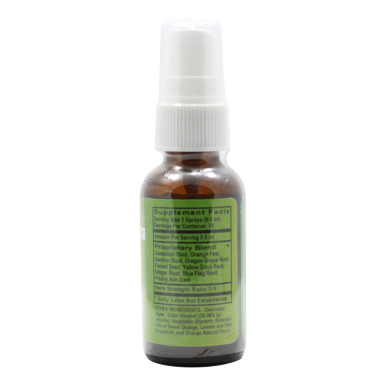 Digestive Bitters Citrus - 1 oz Spray - Supplement Facts