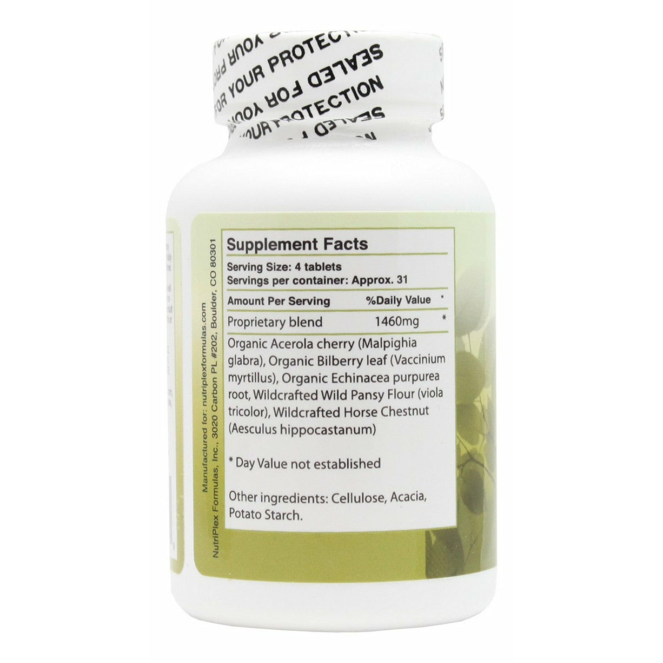 Flavo-C - 100 Tablets - Supplement Facts