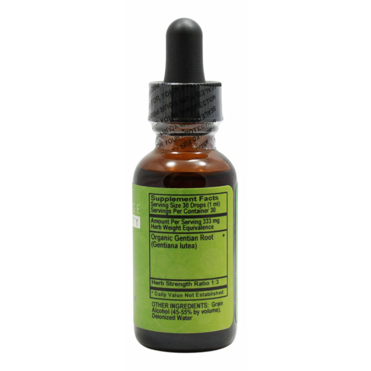 Gentian - 1 oz Liquid - Supplement Facts