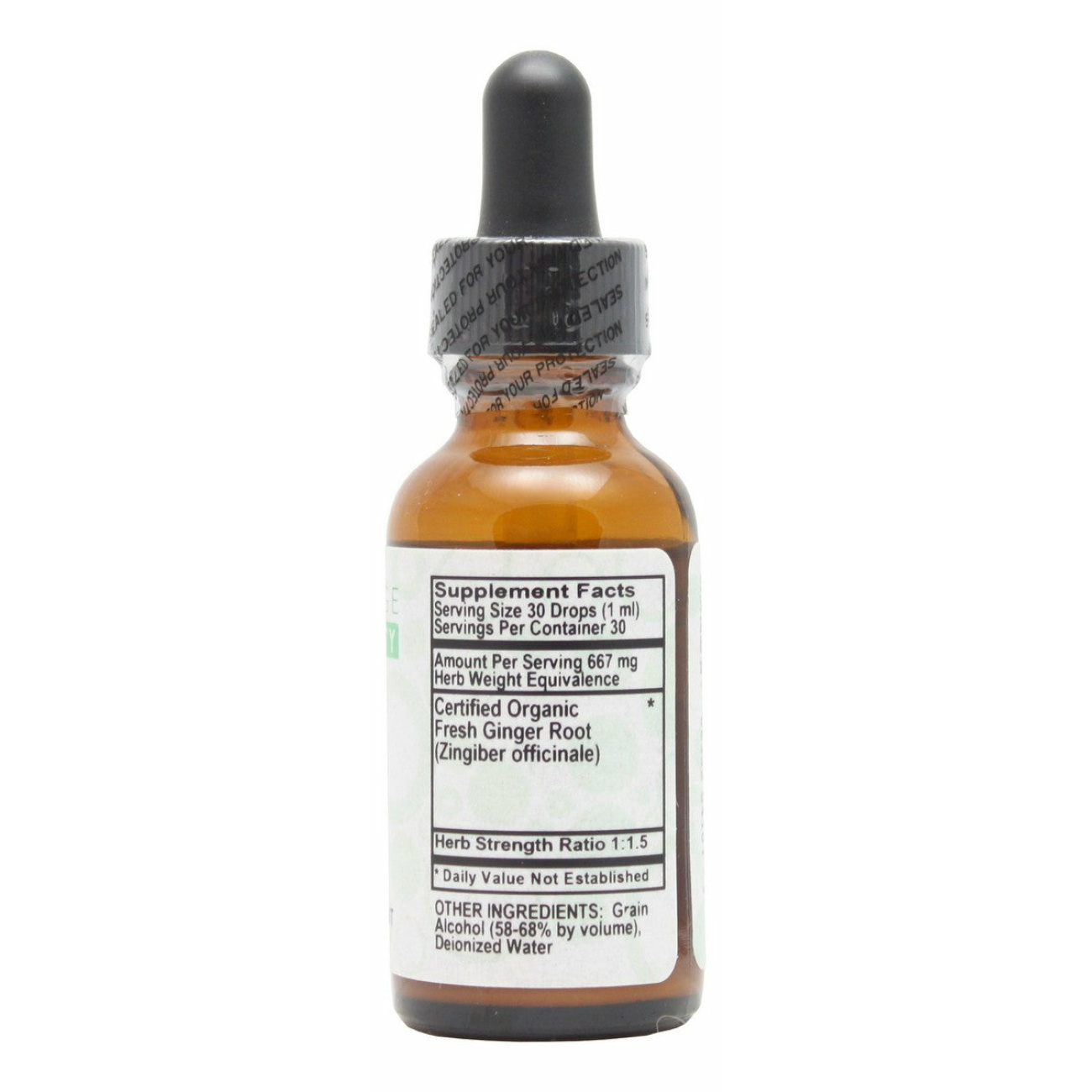 Ginger - 1 oz Liquid - Supplement Facts