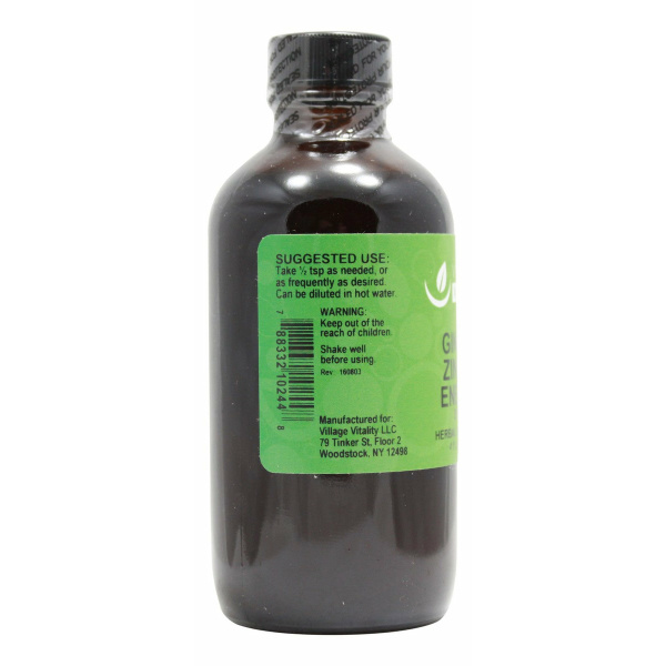 Ginger Zinger Energy Syrup - 4 oz Liquid - Info