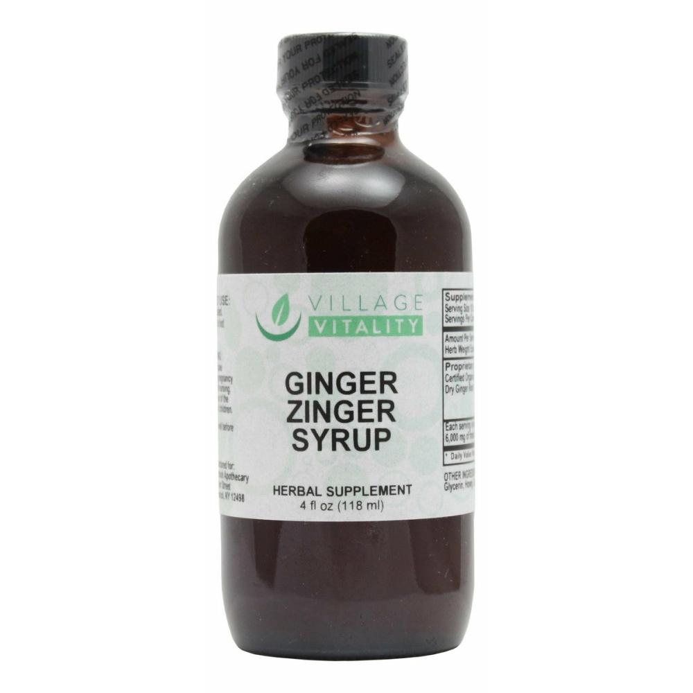 Ginger Zinger Syrup - 4 oz Liquid - Front