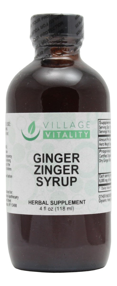 Ginger Zinger Syrup - 4 oz Liquid - Front