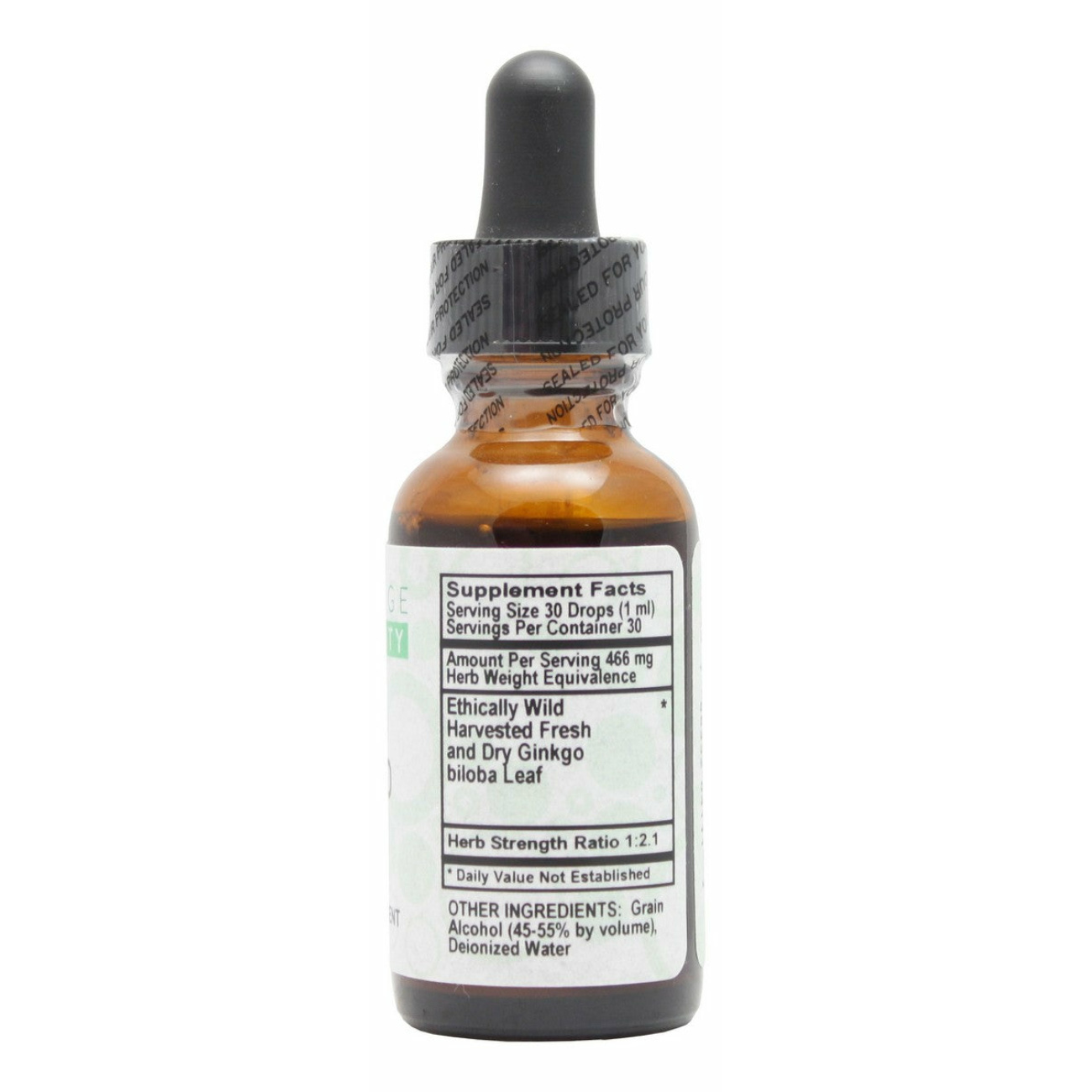 Ginkgo - 1 oz Liquid - Supplement Facts