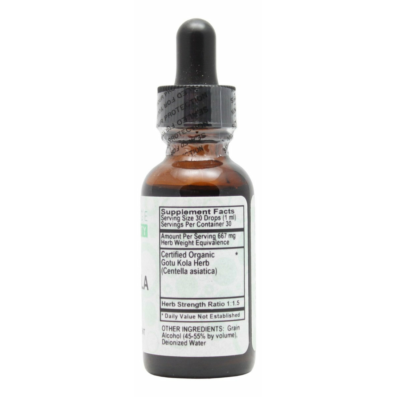 Gotu Kola - 1 oz Liquid - Supplement Facts