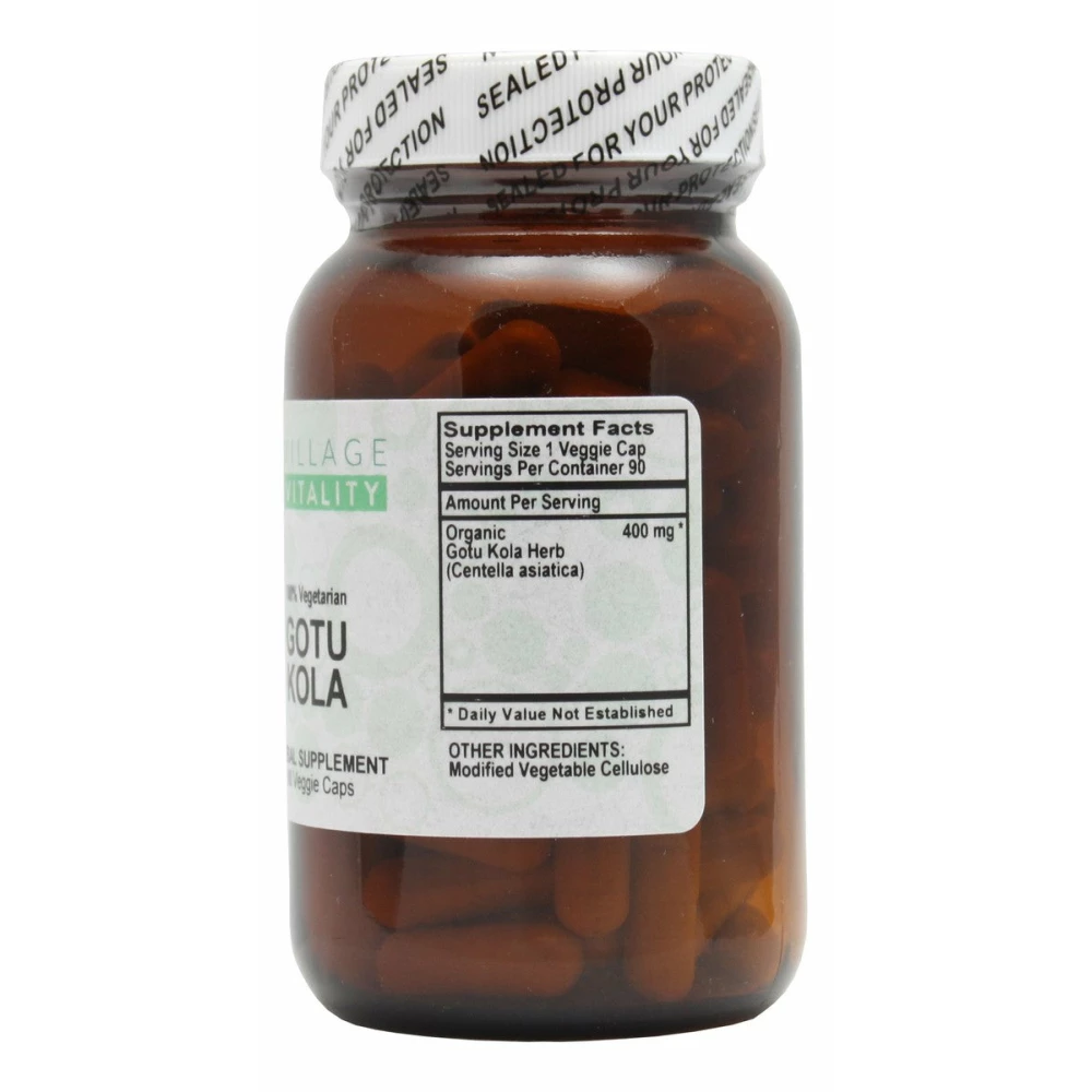 Gotu Kola - 90 Capsules - Supplement Facts