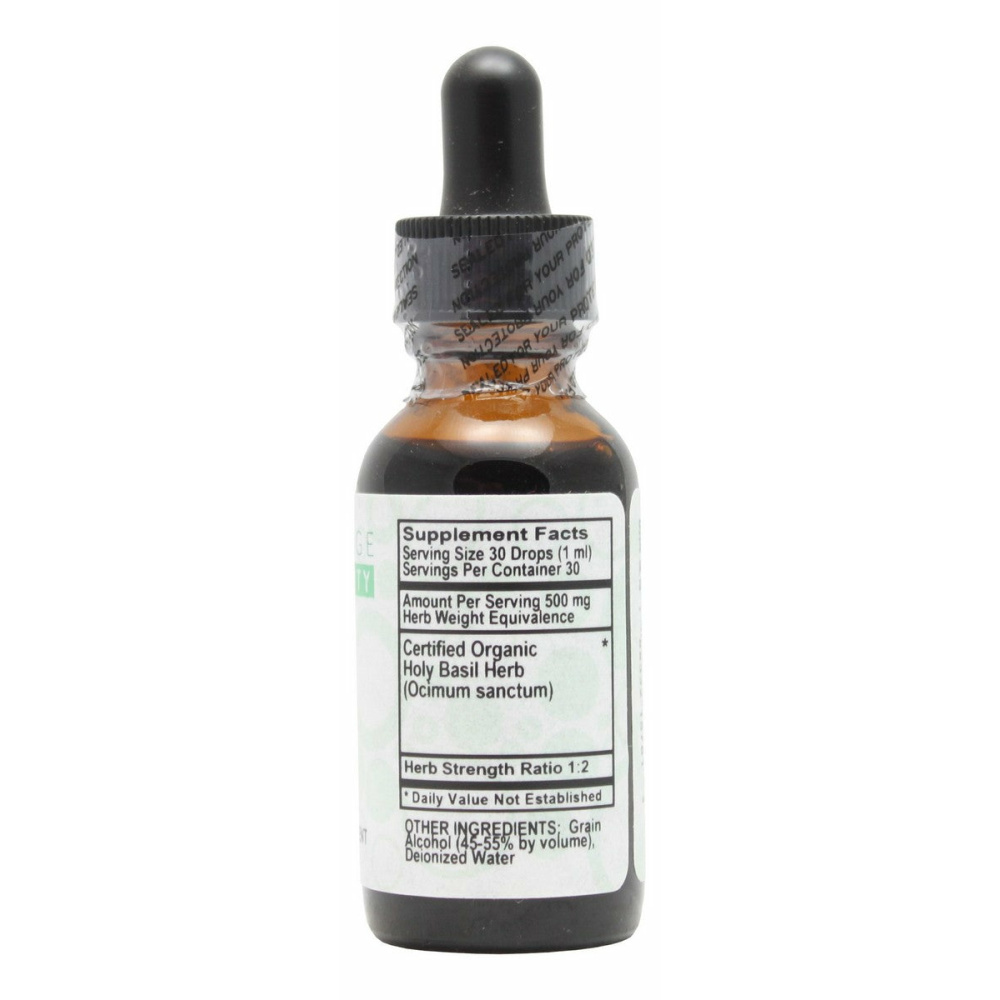 Holy Basil - 1 oz Liquid - Supplement Facts