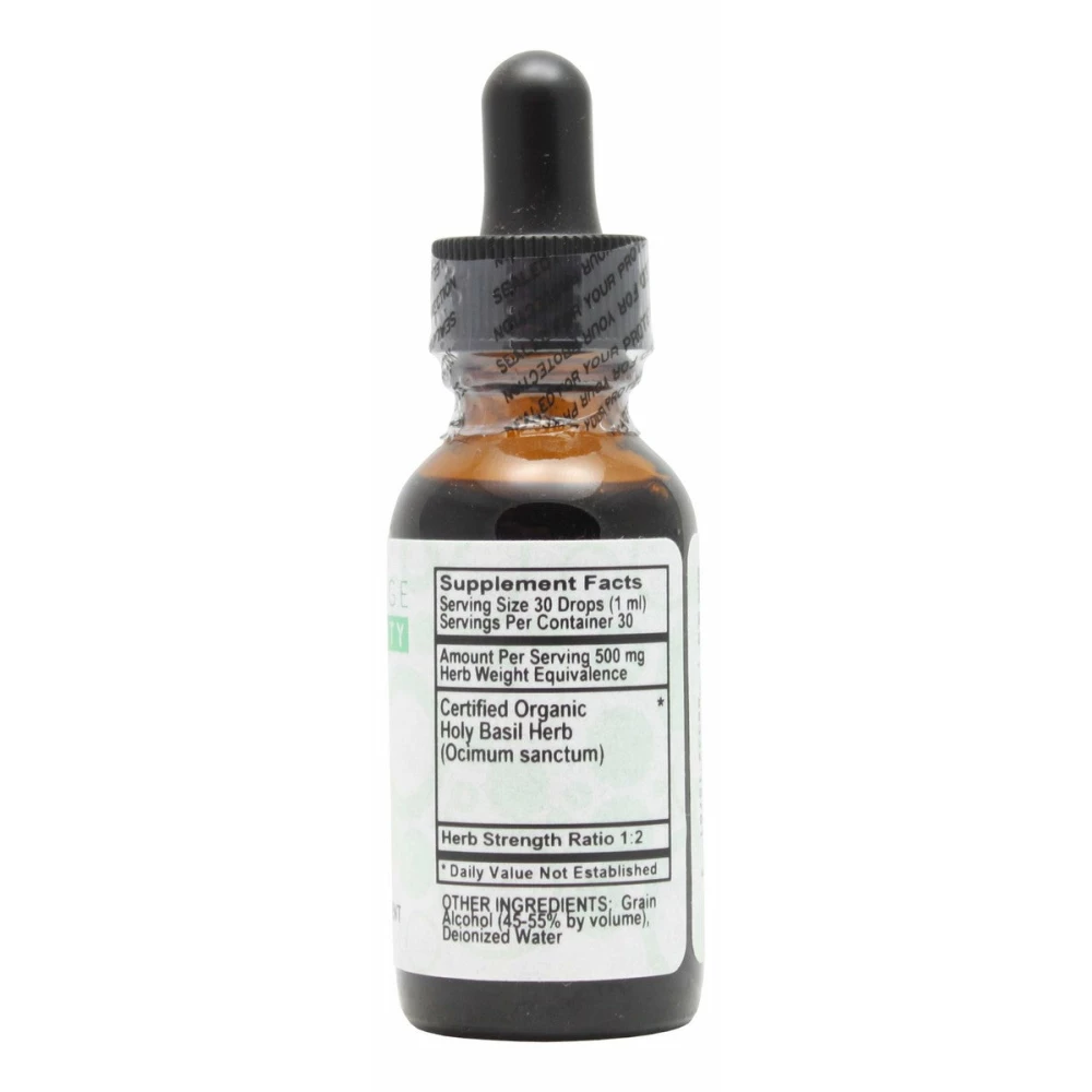 Holy Basil - 1 oz Liquid - Supplement Facts