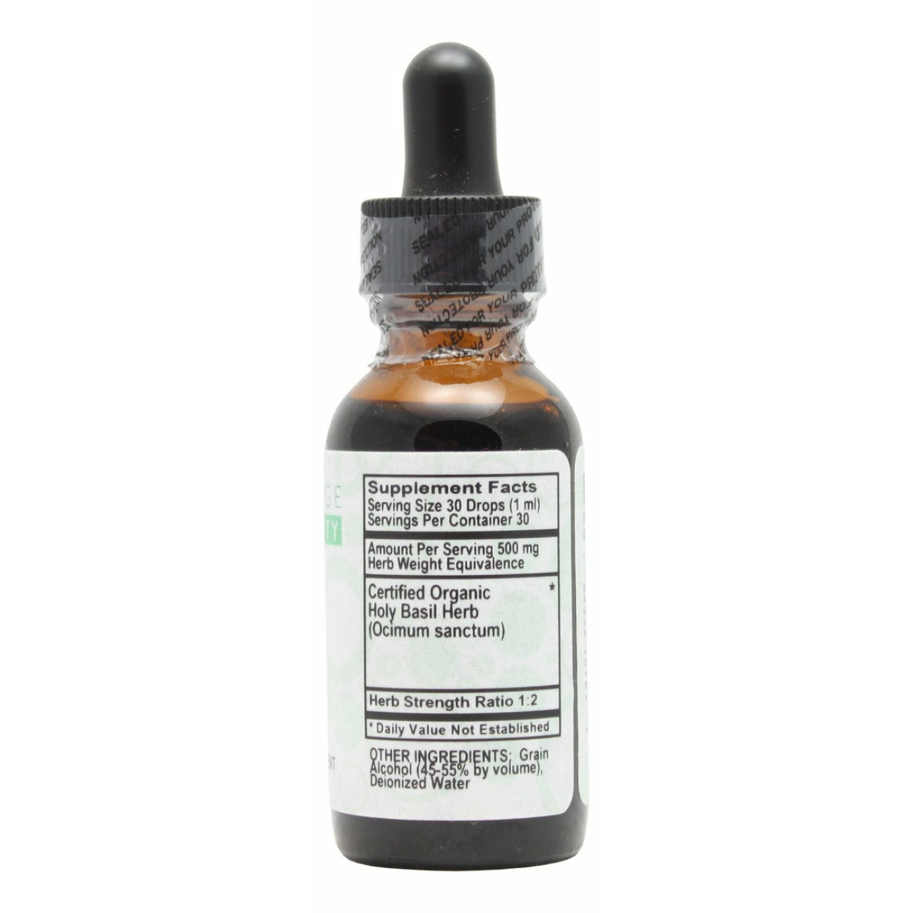 Holy Basil - 1 oz Liquid - Supplement Facts