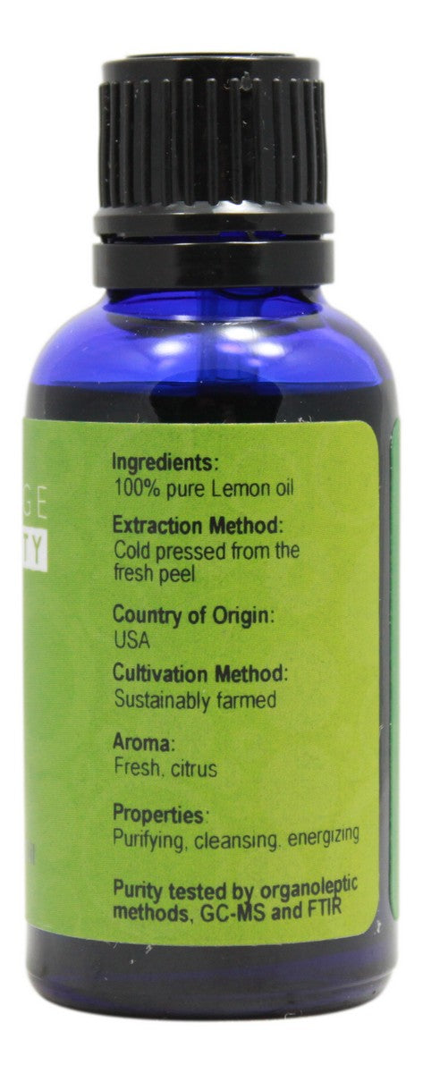 Lemon Essential Oil - 1 oz - Supplement Facts