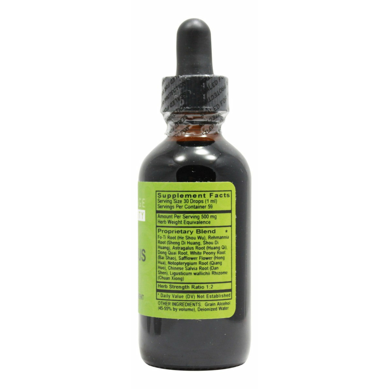 Lustrous Hair - 2 oz Liquid - Supplement Facts
