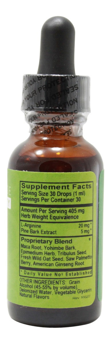 Male Virility - 1 oz Liquid - Supplement Facts