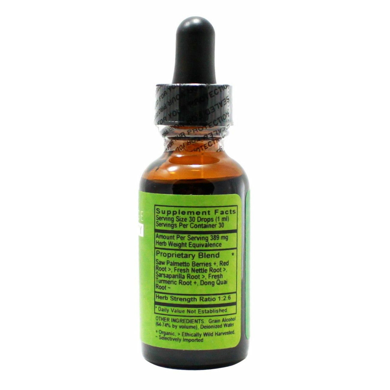 Men's Silver-  1 oz Liquid - Supplement Facts