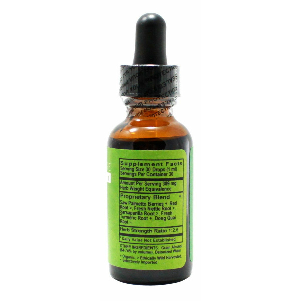 Men's Silver-  1 oz Liquid - Supplement Facts
