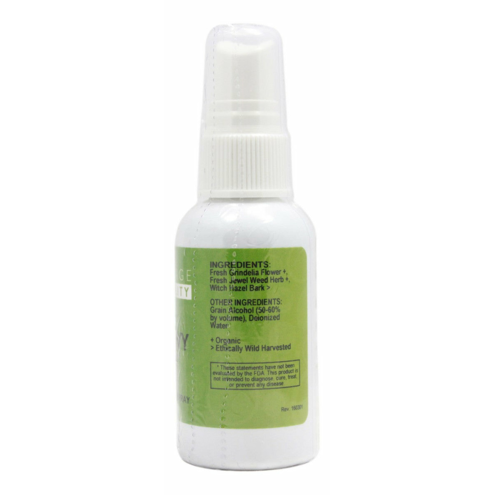 Oak and Ivy Itch Relief Spray - 2 oz Liquid - Supplement Facts
